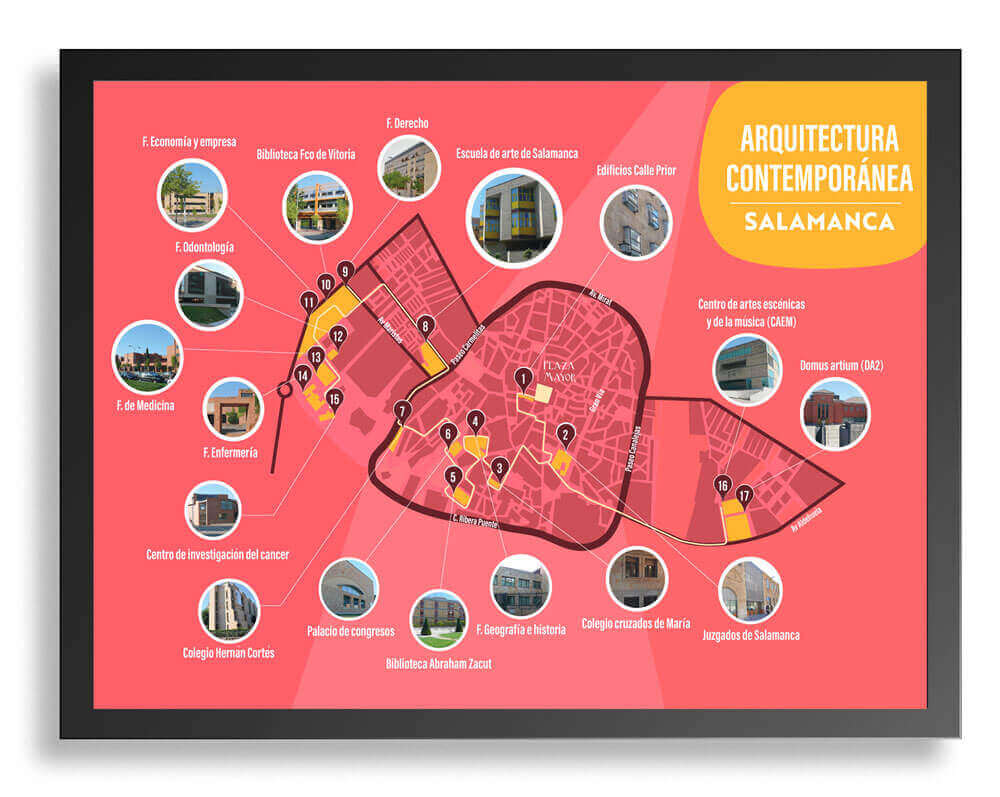 Mapa arquitectura Salamanca